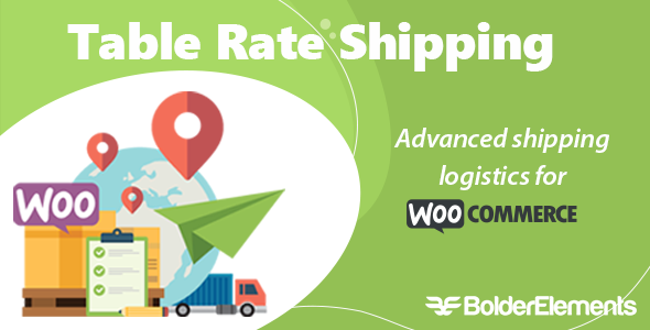 Table Rate Shipping for WooCommerce by Bolder Elements