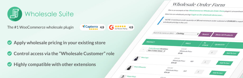 Overview of top WooCommerce plugins for wholesale customers