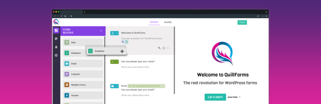 quill forms wordpress
