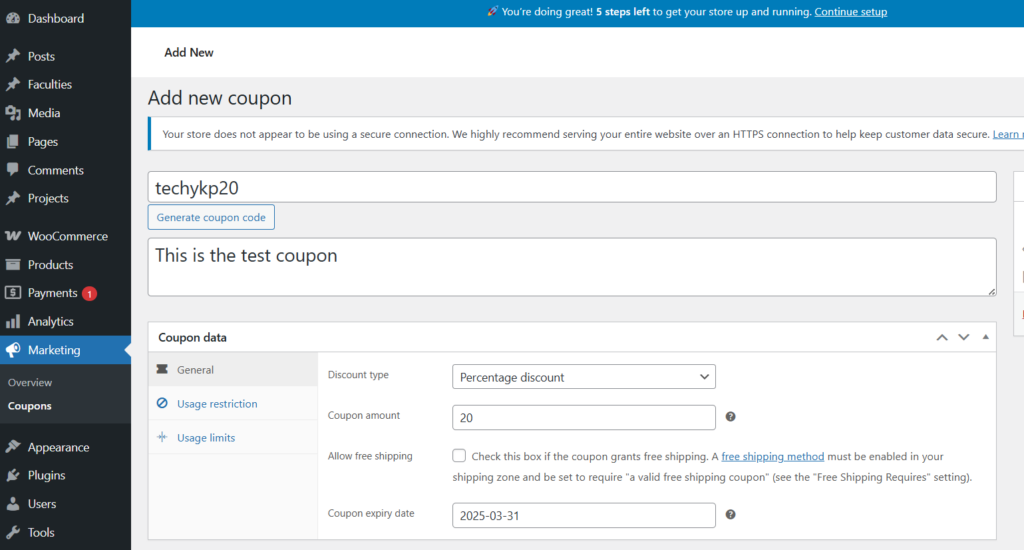 How to Create a WooCommerce Coupon
